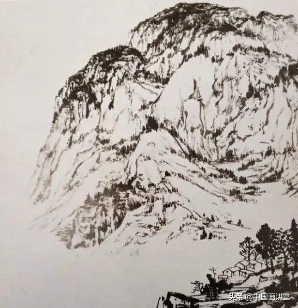 每日一学：国画教程——写意山水《丹巴看山》